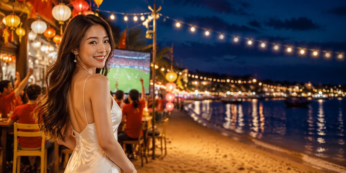 Khung cảnh cá cược bóng đá tại Hội An đèn lồng